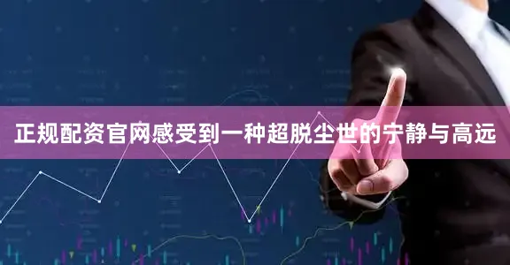 正规配资官网感受到一种超脱尘世的宁静与高远